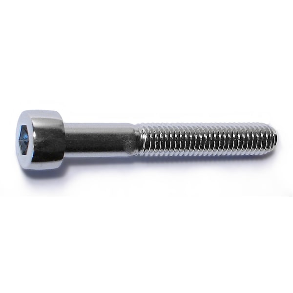 Midwest Fastener M5-0.80 Socket Head Cap Screw, Chrome Plated Steel, 35 mm Length, 10 PK 30013 - main